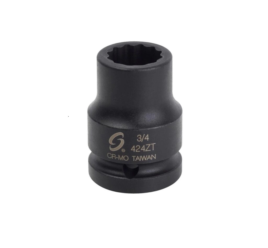 Dado de impacto SUNEX de 3/4" x 3/4" de 12 puntas