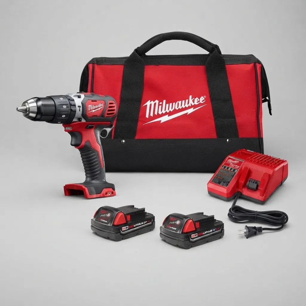 Kit 2607-22CT de taladro percutor atornillador Milwaukee M18 de 1/2"