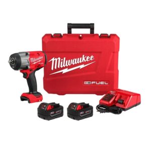 Llave de impacto de alto torque Milwaukee M18 FUEL de 1/2 pulgada con kit de anillo de fricción 2967-22