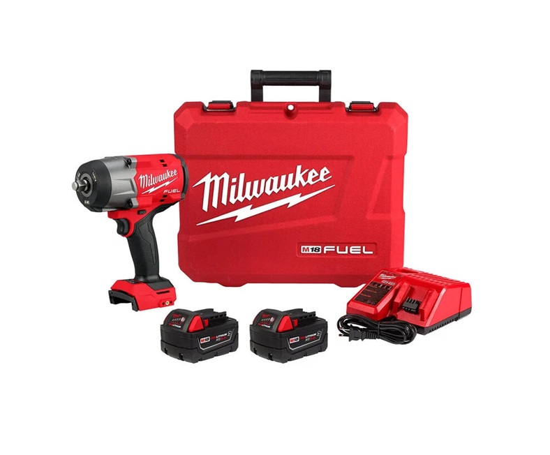 Llave de impacto de alto torque Milwaukee M18 FUEL de 1/2 pulgada con kit de anillo de fricción 2967-22