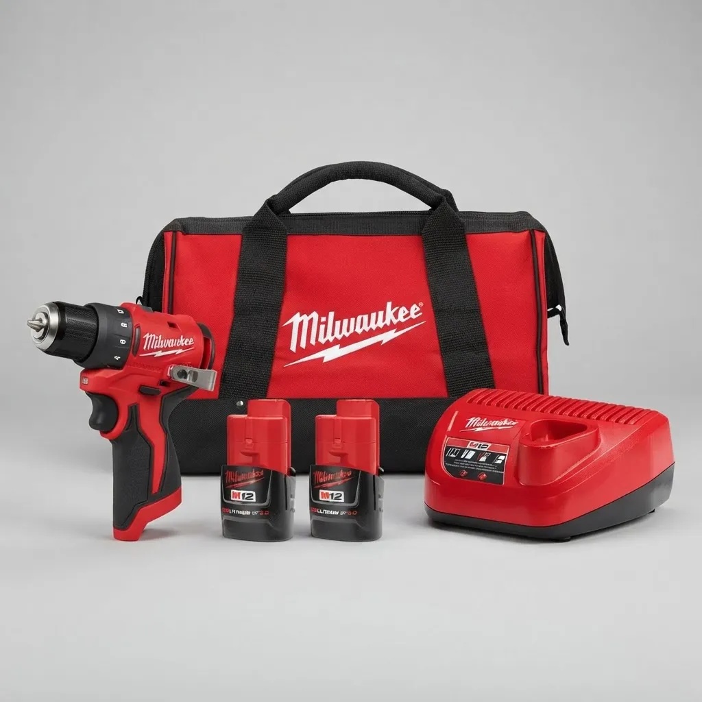 Kit 3401-22 de taladro atornillador sin escobillas Milwaukee M12 de 3/8"