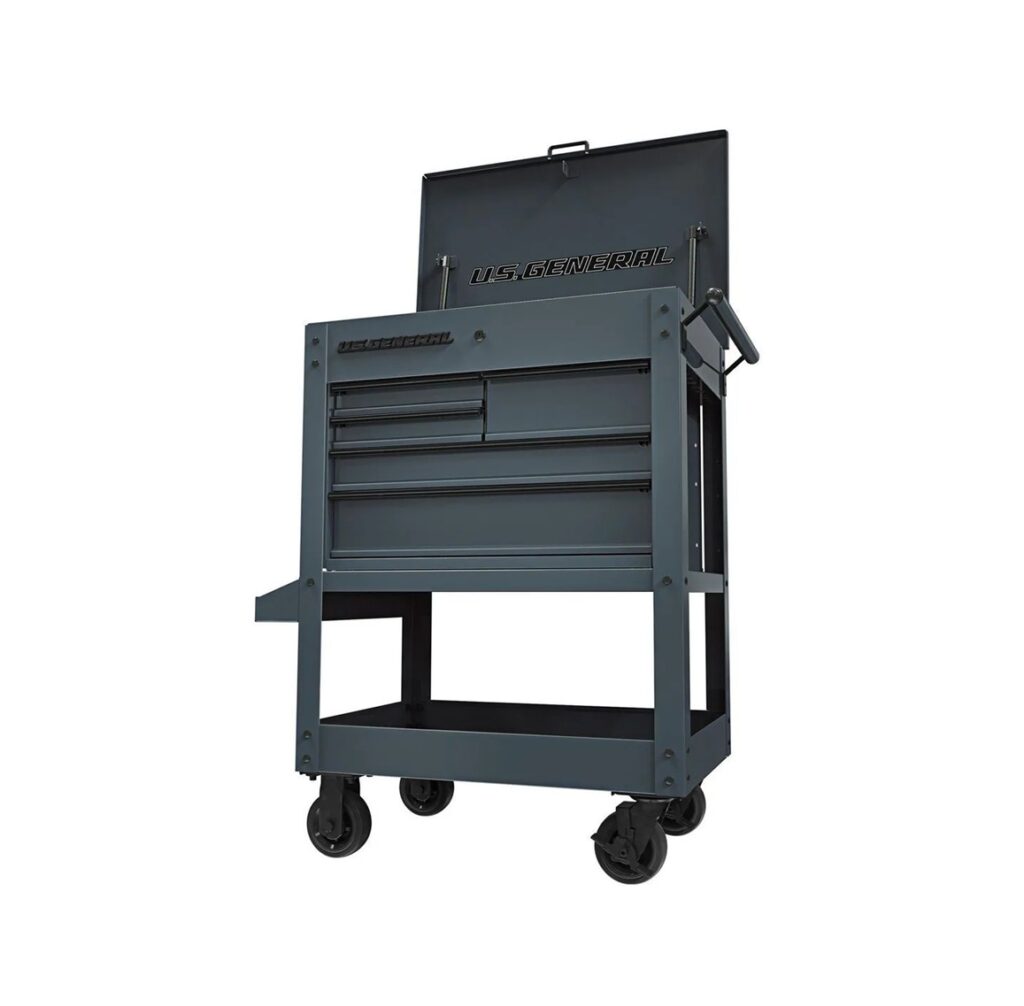 Carro mecánico marca US GENERAL de 76 cm (30 pulgadas), 5 cajones