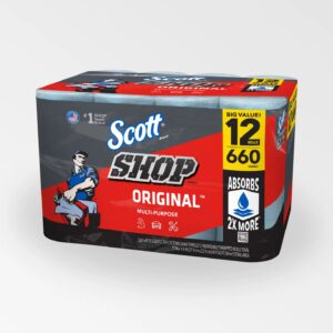 Toallas Scott® Shop Original™ Paquete con 12 rollos de 55 hojas cada uno