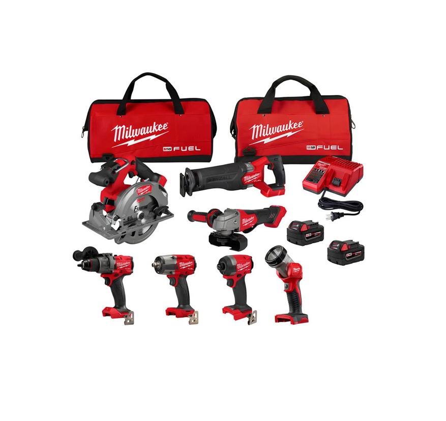 Kit de 7 herramientas Milwaukee M18 FUEL 3697-27