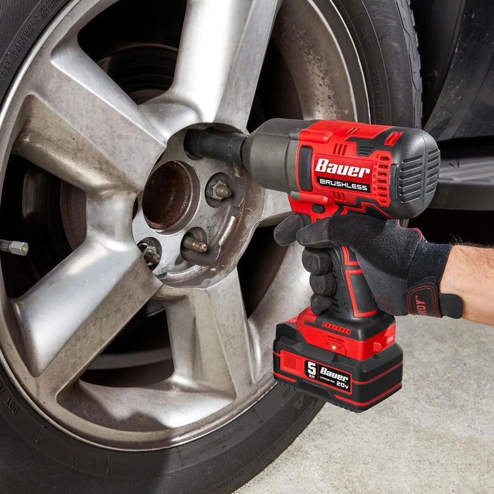 Kit de llave de impacto inalámbrica sin escobillas BAUER - Imagen 2