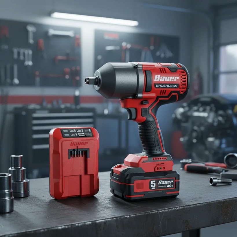 Kit de llave de impacto inalámbrica sin escobillas BAUER - Imagen 3
