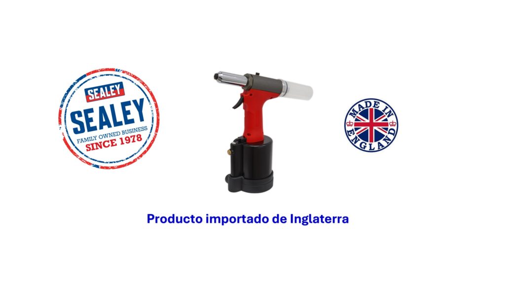 Remachadora neumática/hidráulica de alta resistencia de última generación de 1/4 GSA314 SEALY - Importada de Inglaterra