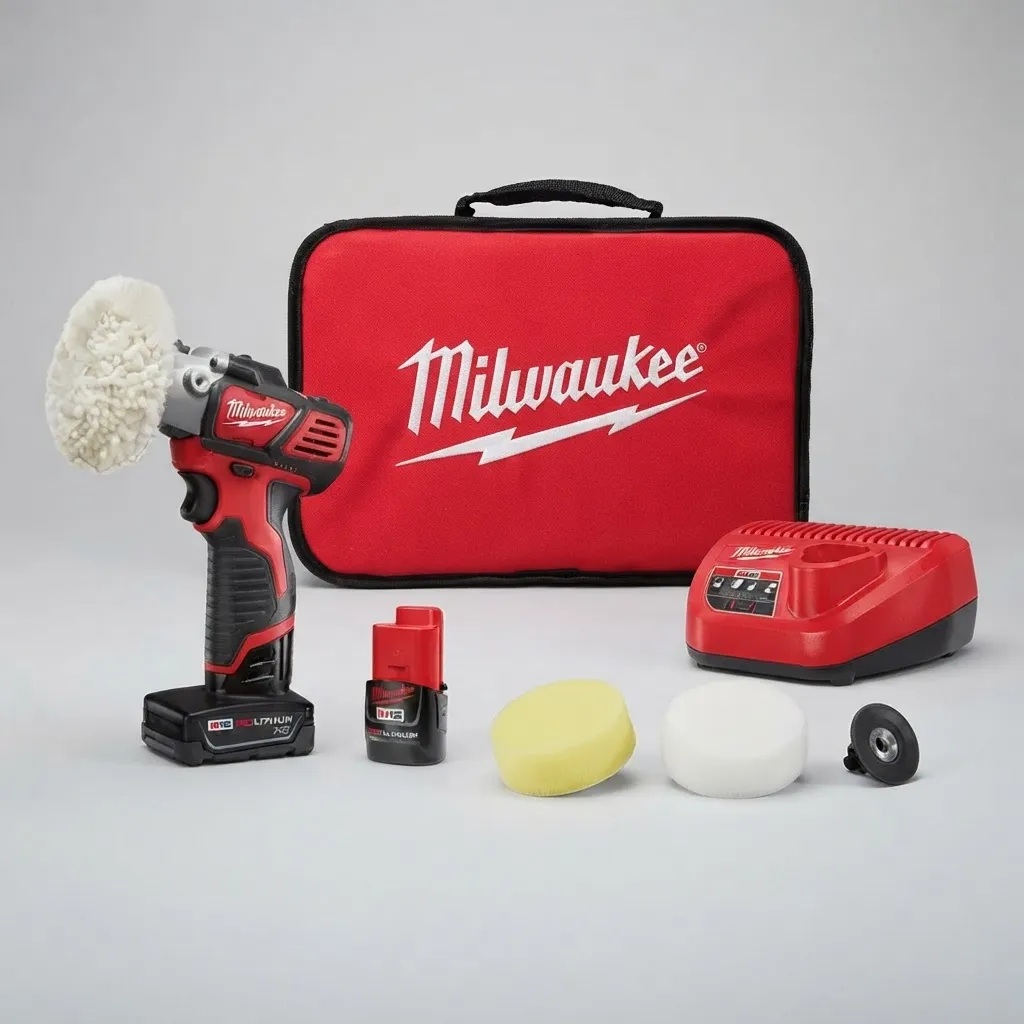 Kit 2438-22X pulidora compacta Milwaukee M12 de 12 V con velocidad variable XC