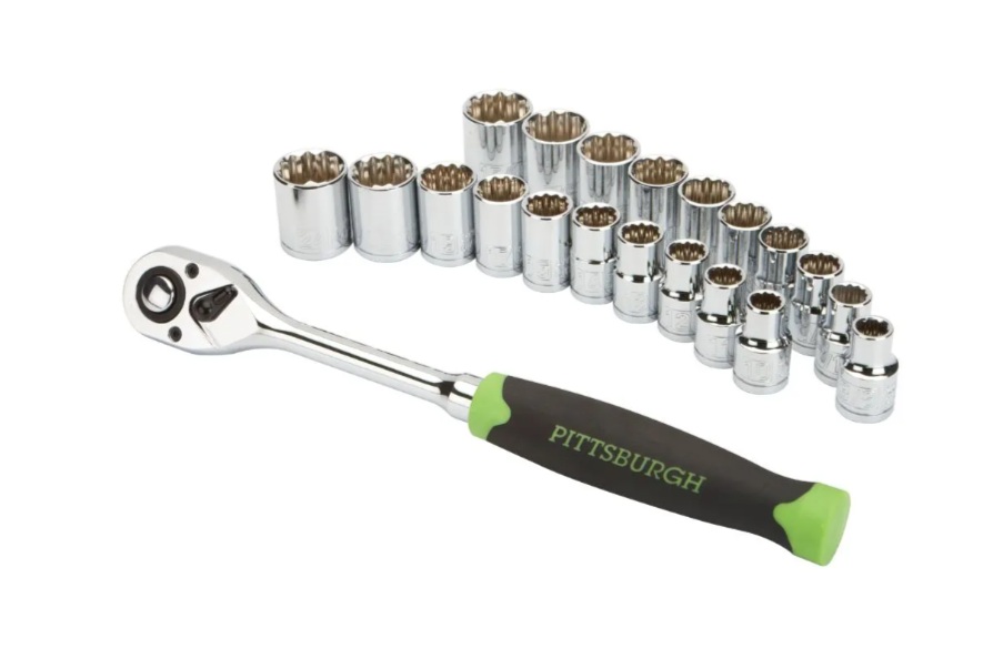 Juego de dados Pittsburgh 62304 de 1/2" 21 piezas con matraca de 1/2" - Imagen 5