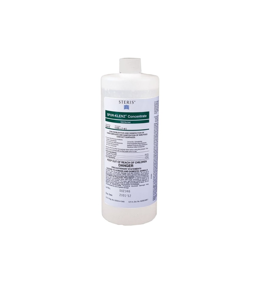 Esterilizante concentrado Spor-Klenz 652026 (4 PACK ) 1 cuarto de galón STERIS