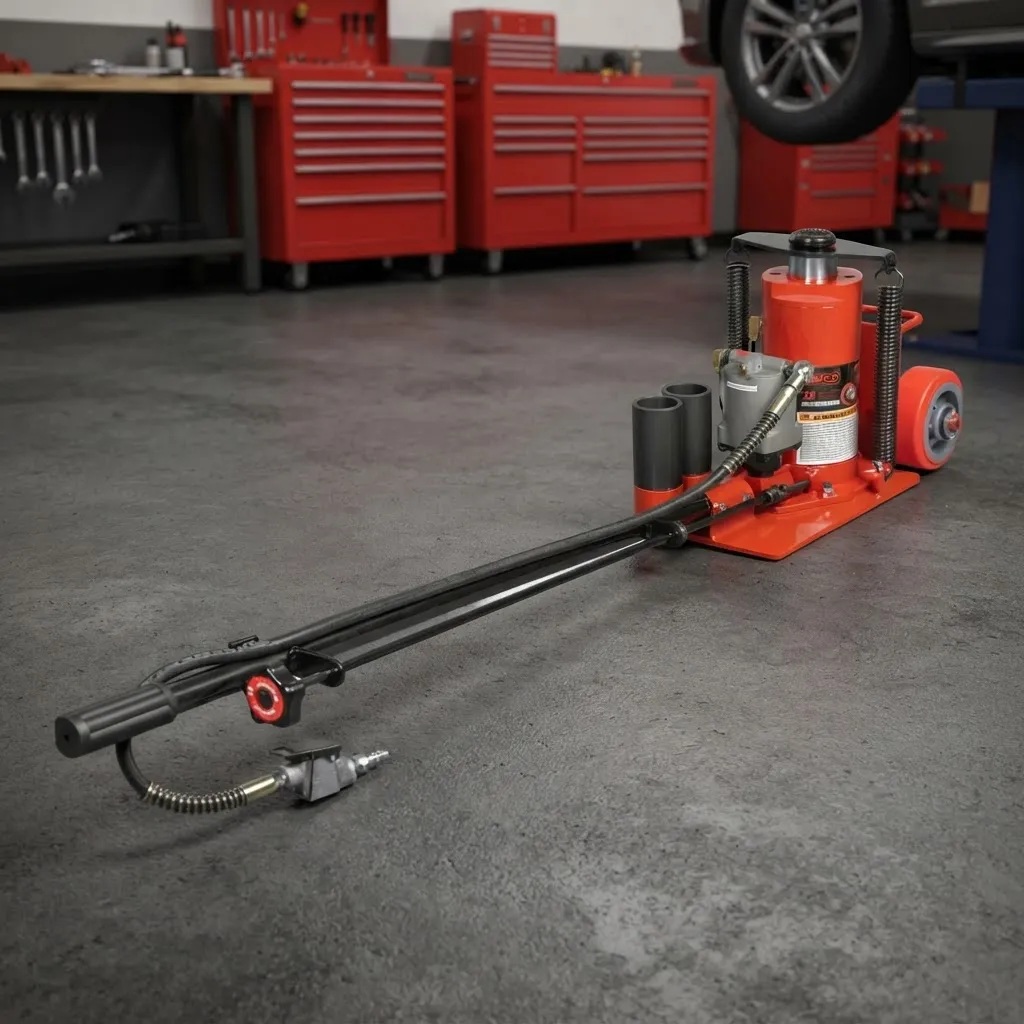 Gato hidráulico neumático Norco 72080A para 20 ton. - Imagen 3