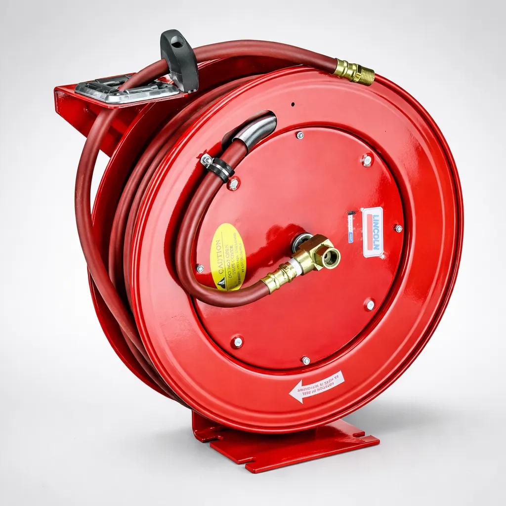 Carrete de manguera de aire Lincoln Industrial 83753 de 50 fts x 3/8"