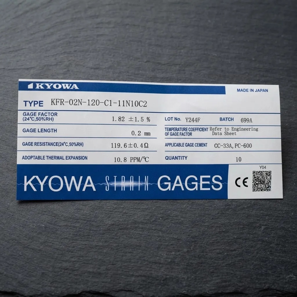 Galgas Extensométricas Uniaxiales Kyowa KFRB-02N-120-C1-11N10C2 Paquete con 10 piezas - Imagen 3