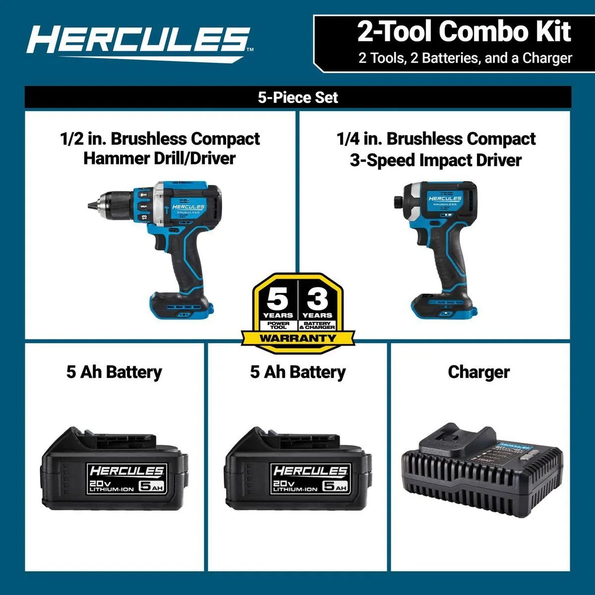 Kit combinado de 2 herramientas HERCULES - Imagen 4