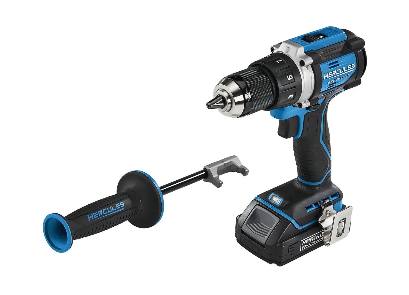 Atornillador inalámbrico sin escobillas HERCULES de 20 V de 1/2" - Imagen 2
