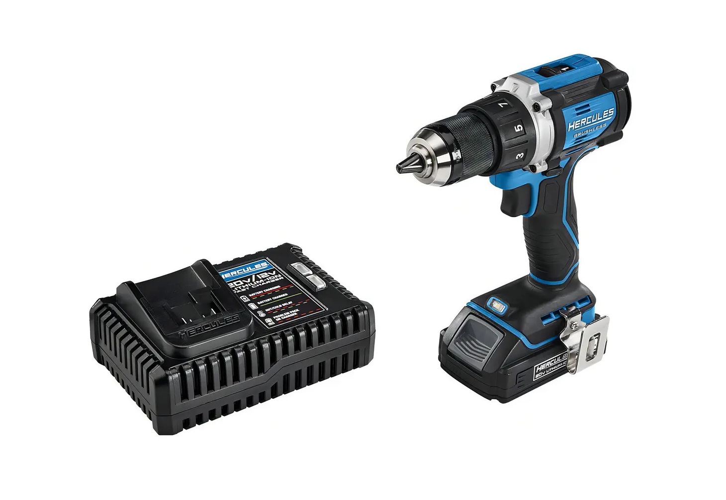 Atornillador inalámbrico sin escobillas HERCULES de 20 V de 1/2"